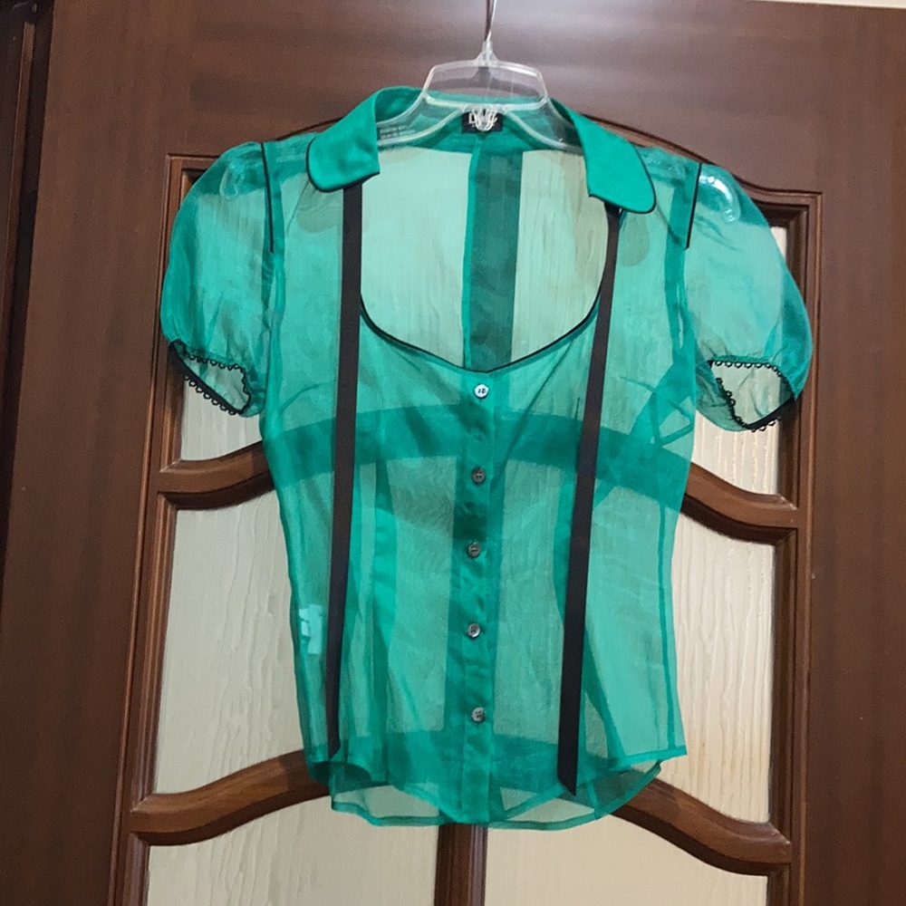 D&G see through silk organza shirt. FINAL - Picture 2 of 4